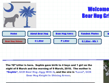 Tablet Screenshot of bearhuggriffons.com